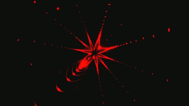 Seamless loop of a vibrant red tunnel video with dynamic patterns and movement for visual immersion and art display