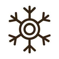 Obraz premium PNG Minimalist snowflake icon design.