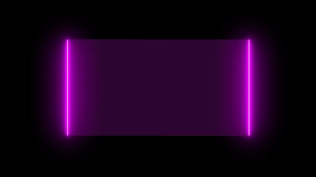 Futuristic HUD Square Frame Elements with Neon Hologram Overlay. Neon Tech Square HUD Interface with Holographic Screen Effects. Digital Hologram HUD Square Panel for Sci-Fi Titles and UI Overlays. 