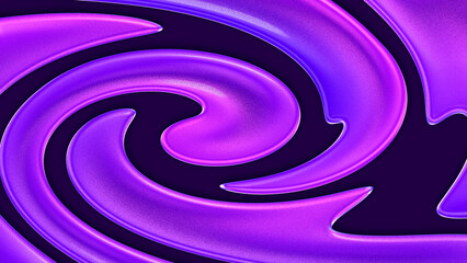 Vibrant Abstract Purple and Magenta Liquid Swirl Background with Shiny Glossy Smooth Waves and Dynamic Flowing Curvy Lines Pattern
