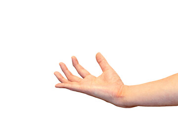 前に差し出した手