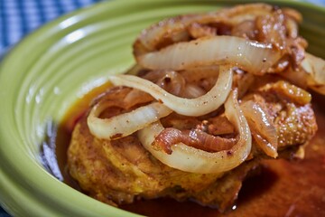 Chicken Yassa, a favorite dish in The Gambia, Africa