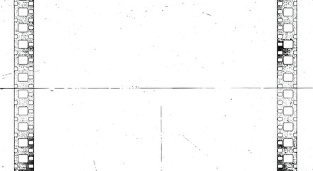 Textured Vintage Film Strip Frame for Creative Projects