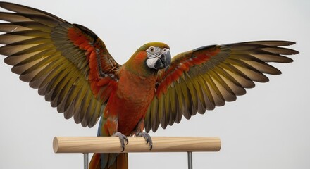red and yellow macaw ara