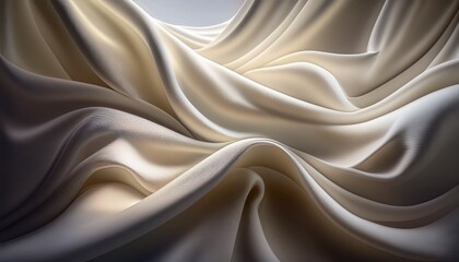 Fototapeta premium flowing linen sheets in serene 3d effect