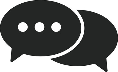 Message icon set. Chat discussion symbol. online conversation Speech bubble. chat bubbles icons collection