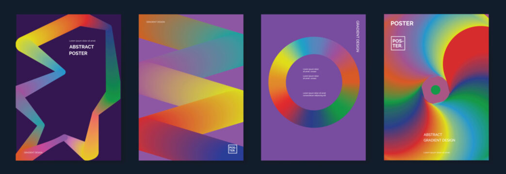 Colorful geometric vector background set with triangles, prisms and overlapping shapes in vibrant tones — modern abstract design for posters, packaging and digital prints.