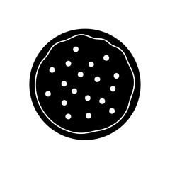 Pepperoni pizza slice on transparent background