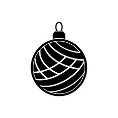 Ornament with pattern on transparent background