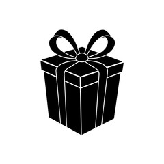 Gift box with ribbon on transparent background