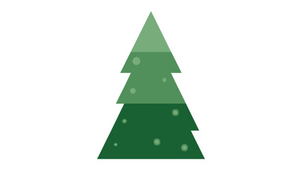Obraz premium Minimalist Christmas Tree: A minimalist illustration of a Christmas tree, symbolizing the festive season's joy, simplicity, and cheer.
