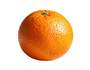 Vivid close-up shot of a ripe, juicy orange fruit against a pure black background