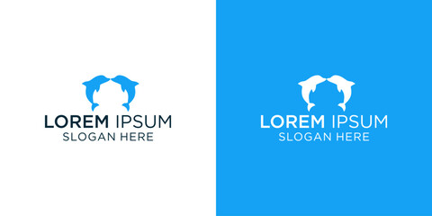 Dolphin logo design ready for your brand identity, perfect for ocean conservation, marine tourism, or a fun, playful brand that needs a splash of creativity