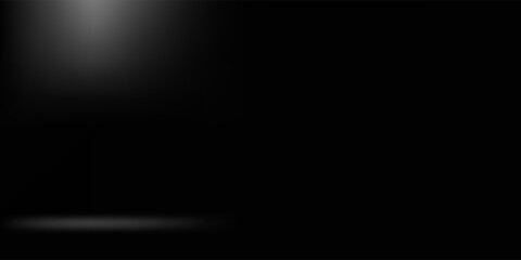 Product showcase with spotlight. Black studio room background. Use as montage for product display