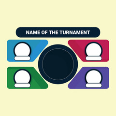 Set of buttons for tournament group design, illustration of a social business team symbol
