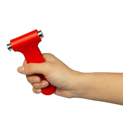 hand holding spray bottle