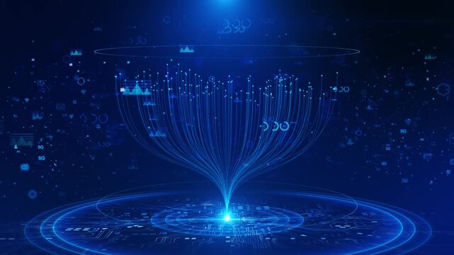 Neural Network. Concept: Deep Learning, Artificial Intelligence, Deep or Machine Learning Chatbot, Artificial Intelligence AI, Computer Algorithms,, Machine Learning Large Language Model Visualization - Powered by Adobe