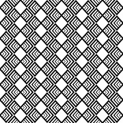 Black rhombuses in a seamless vector geometric pattern.