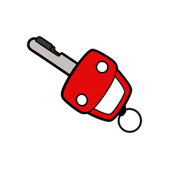 Illustration of a key on transparent background