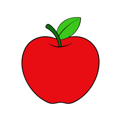 Illustration of apple on transparent background