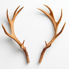 Fototapeta premium Detailed and sharp reindeer antlers headband gigapixel art scale holiday decoration studio setting close-up view