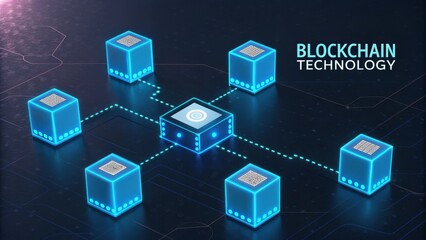 Blockchain Network Connection Digital Blocks Data Decentralized Technology