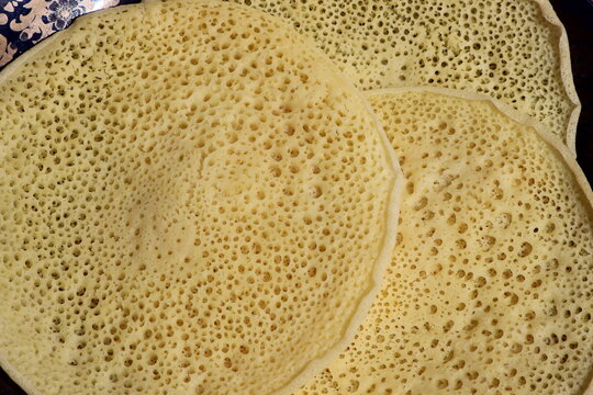 Moroccan Pancakes known as Baghrir or Beghrir