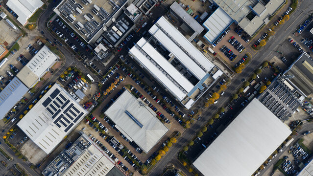 Data centers in Slough, United Kingdom.