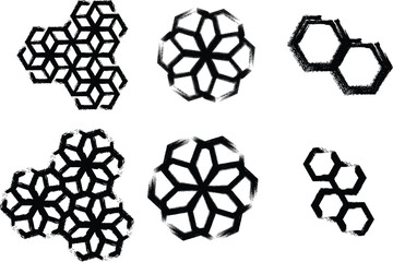 set of vector geometric shapes