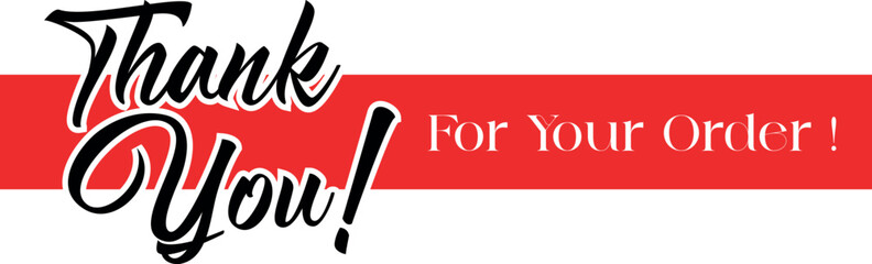Thank You for Your Order Vector Design | Creative Graphic Template. Minimal “Thank You for Your Order” Vector Art. Elegant Thank You for Your Order Illustration. Creative Thank You for Your Order