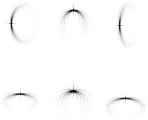 Abstract light stroke elements featuring soft glow lines, flare bursts and curved energy streaks. Ideal for overlays, digital design, motion graphics and modern visual effects.