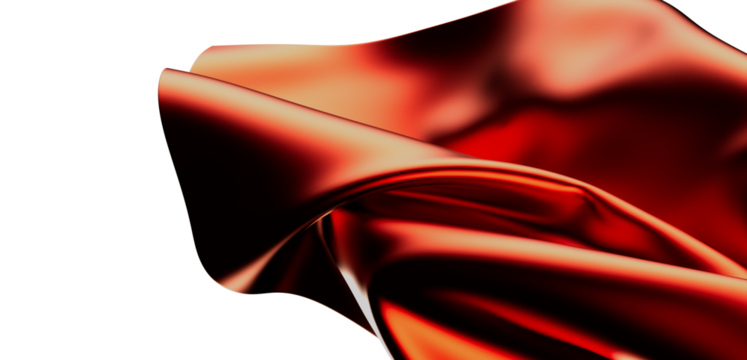 High-res image of flowing red silk. Perfect for luxury, elegance, and fashion designs.