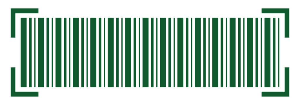Realistic barcode vector icon. Fake line barcode icon design, price, and product detail code. bar code for product and sales. Product barcode scanner. simple fake bar code Vector illustration  Collect