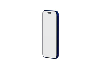 Realistic smartphone mockup with blank screen for presentations or app design displays. Clean, modern aesthetic