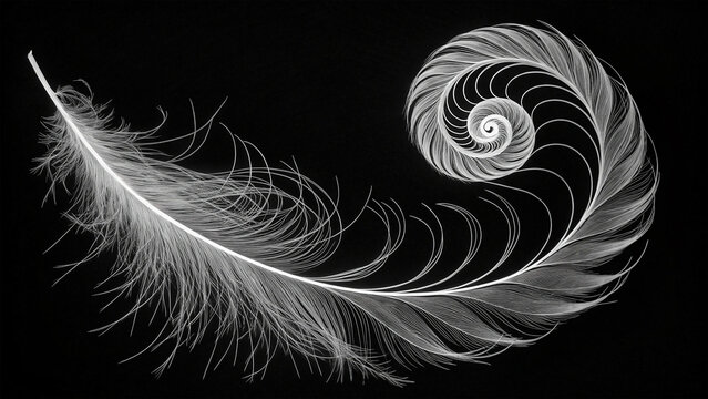 Feather Spiral Mandala