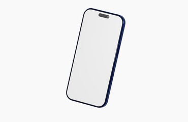 A stylish smartphone, showcasing a blank screen perfect for mockups, app designs, and showcasing your UI/UX pro