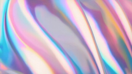 Iridescent Holographic Background with Soft Pastel Gradient and Shimmering Foil Texture