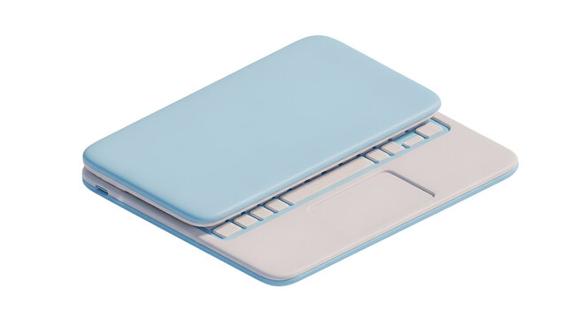 3d icon of laptop concept of technology, communication, and digital lifestyle