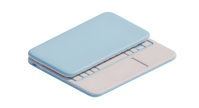 3d icon of laptop concept of technology, communication, and digital lifestyle