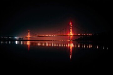Night Bridge Reflection (1)