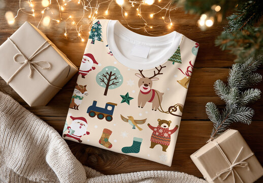 Christmas Sweatshirt Mockup