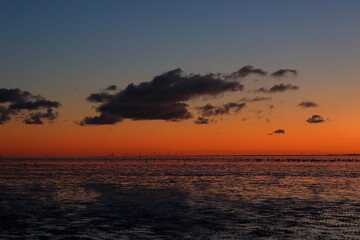 wadden sea sunrise