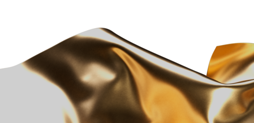 Luxury golden silk texture. Elegant, shiny, wavy fabric. Perfect for design projects.