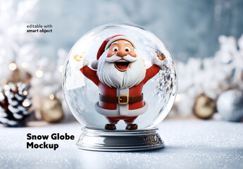 Snow Globe Mockup