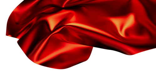 Luxury red silk texture, elegant drape, perfect for backgrounds, fashion, and design projects. High-resolution image.