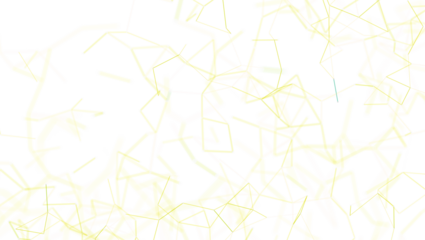 Abstract background of yellow lines forming a connected network on a white background, representing technology, connectivity and the digital wor