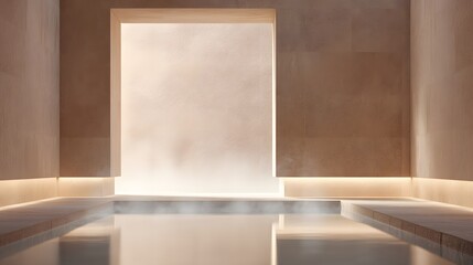 Minimalist Spa Pool with Natural Light