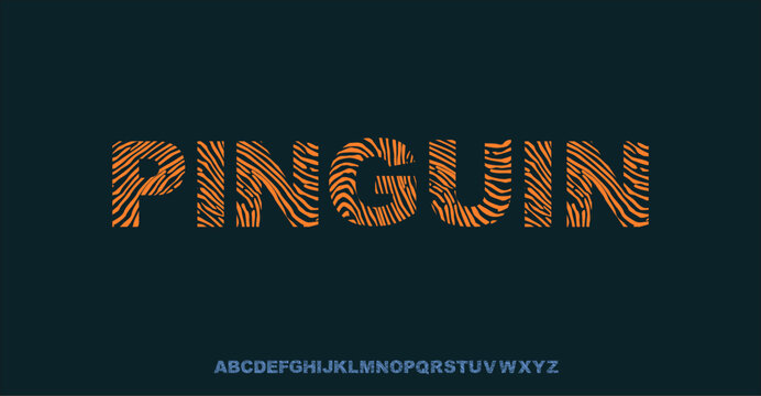 Modern Bold Heavy Font. Typography urban style alphabet fonts for fashion, sport, technology, digital, movie, logo design, vector illustration, uppercase and lowercase.