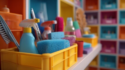 Essential Organizing Tools for Cleaning and Storage in Educational Spaces