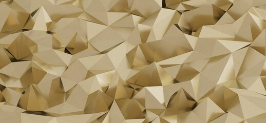 Luxurious abstract geometric background in shades of gold. Ideal for modern design projects, adding elegance and sophistication to your visuals.